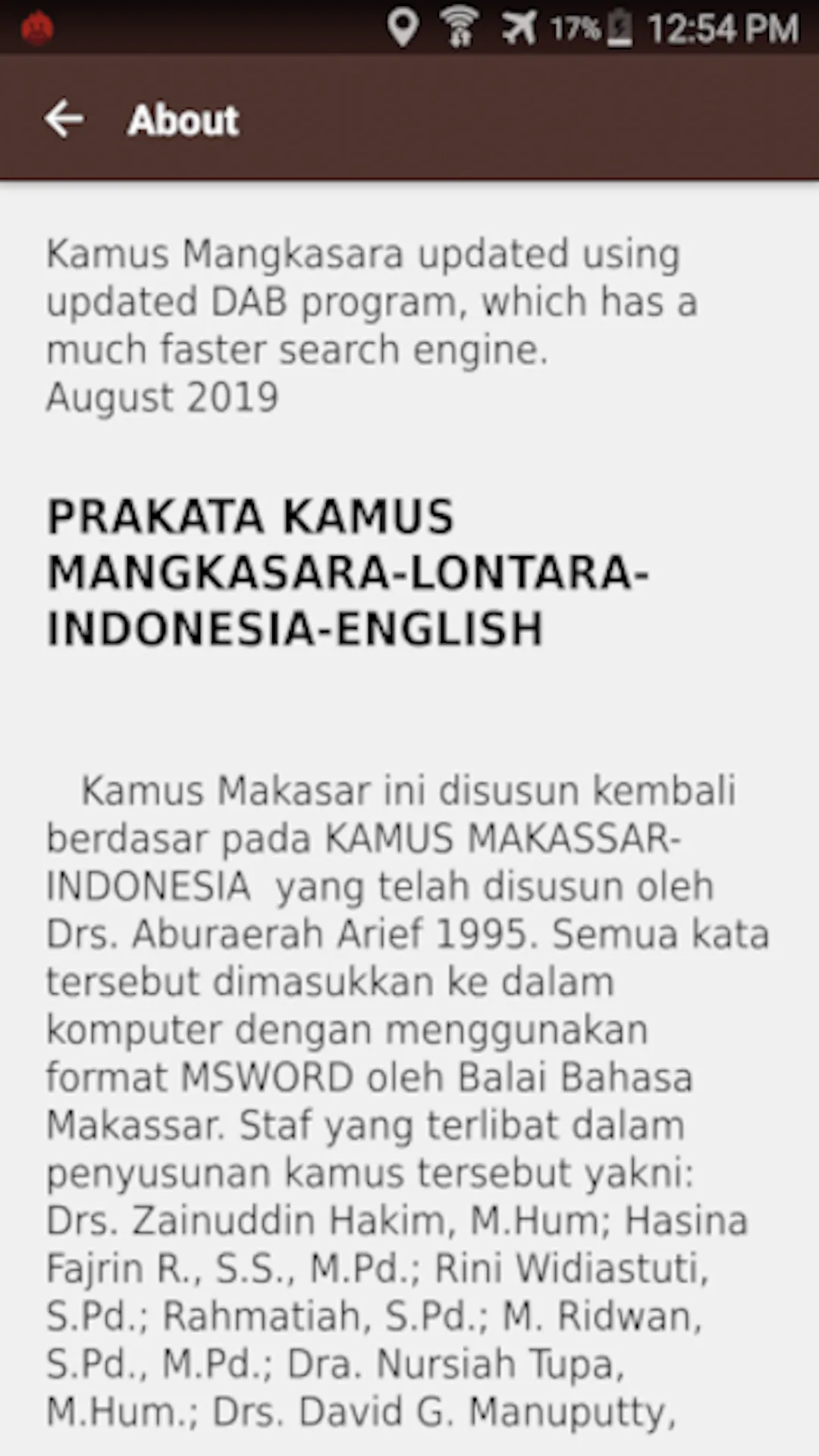 Kamus Mangkasara | Indus Appstore | Screenshot