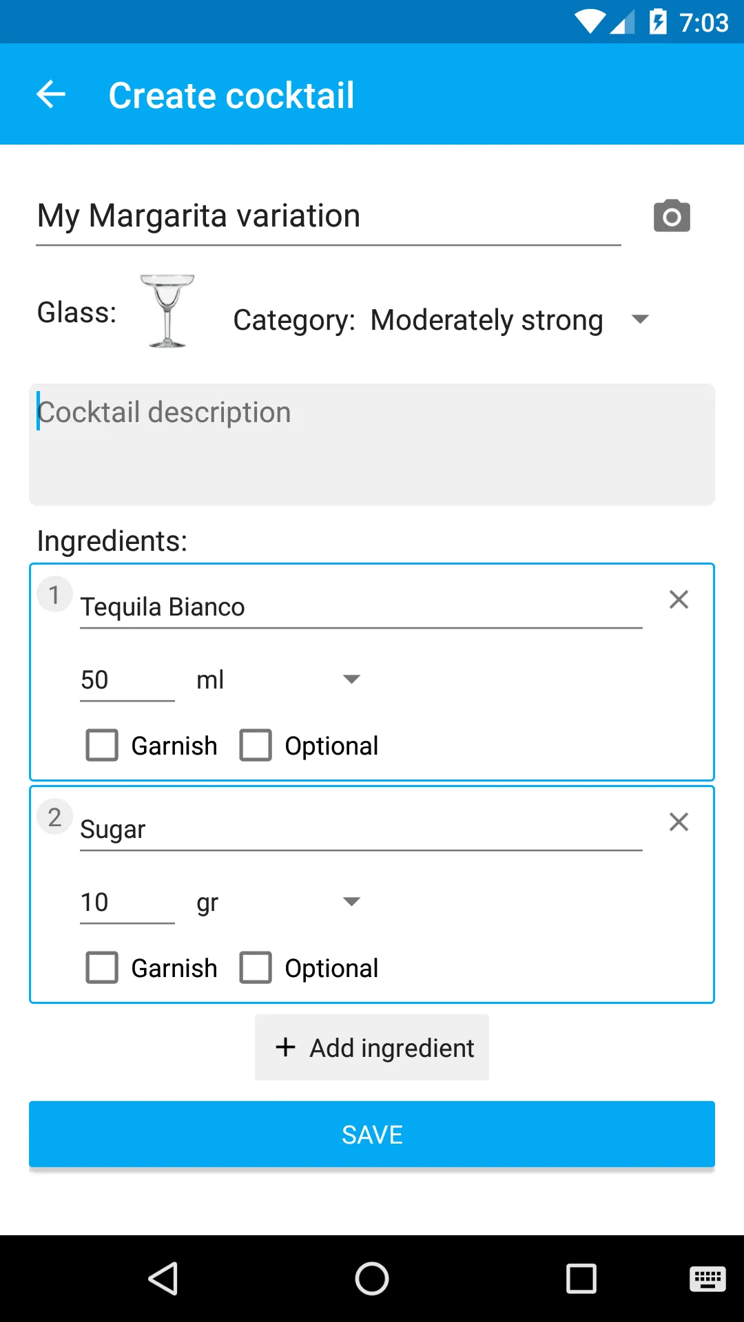 My Cocktail Bar | Indus Appstore | Screenshot