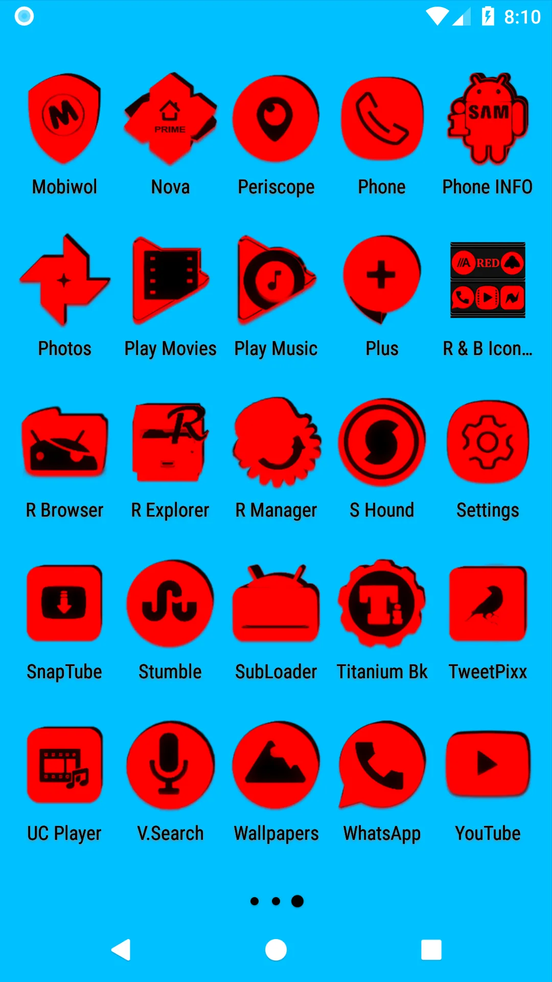 Red and Black Icon Pack | Indus Appstore | Screenshot