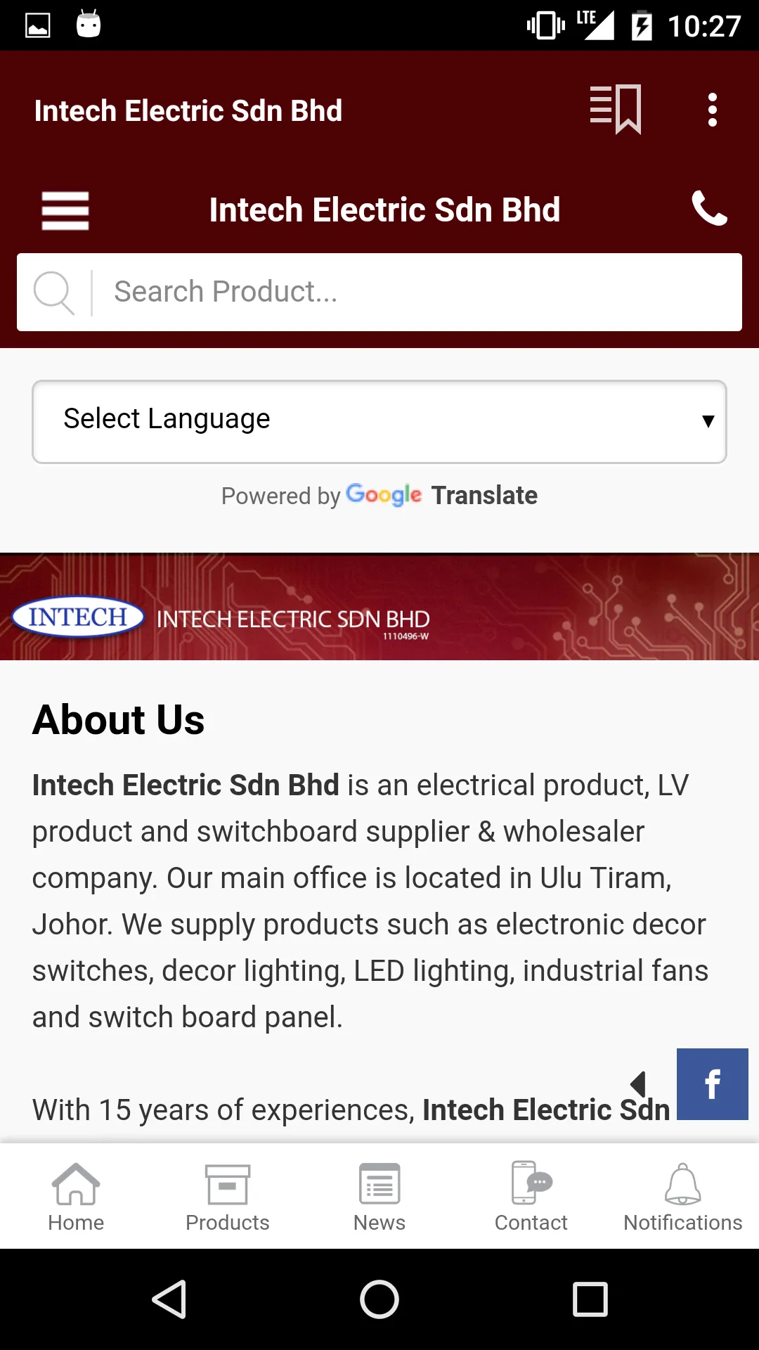 Intech Electric Sdn Bhd | Indus Appstore | Screenshot