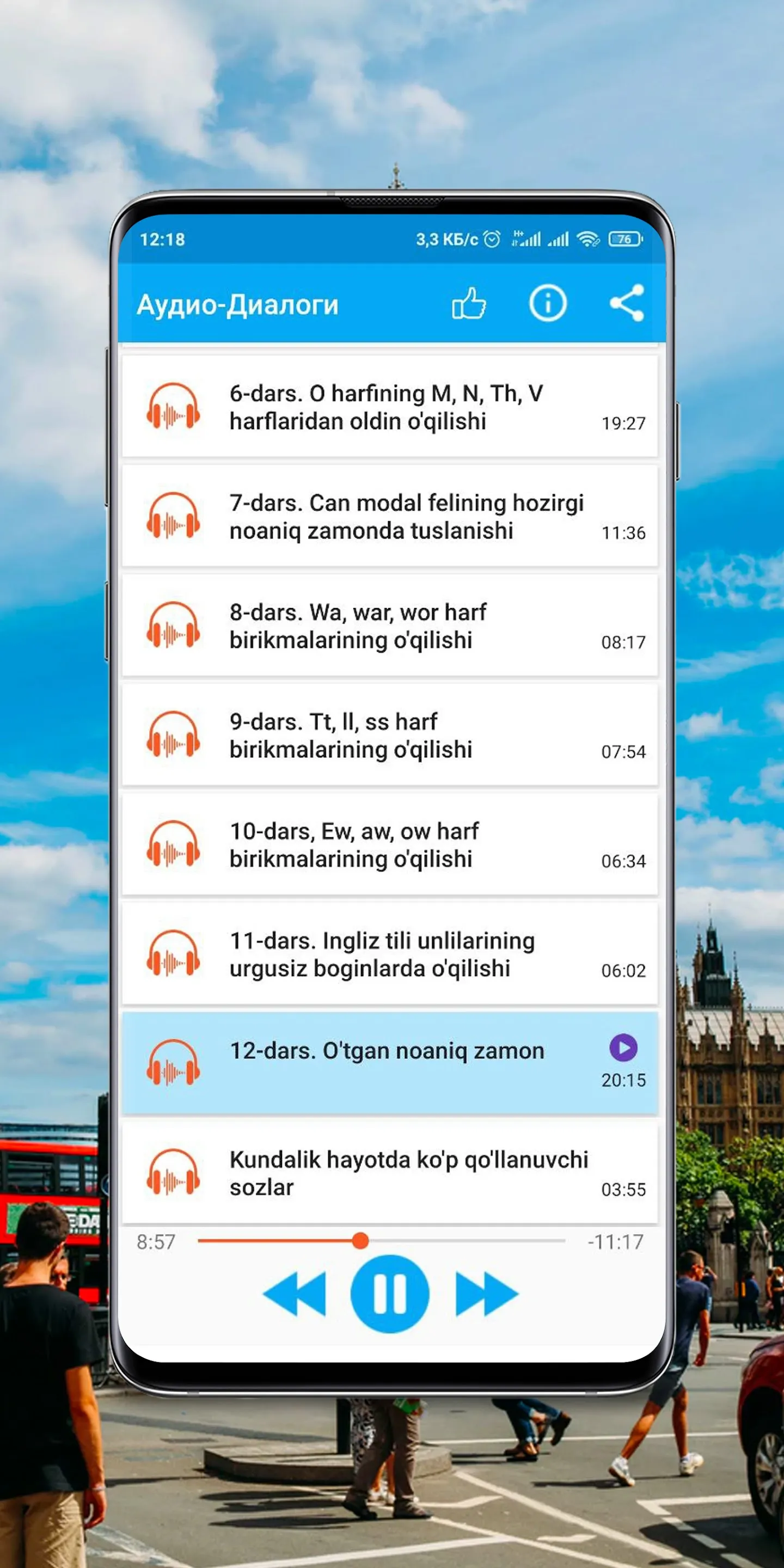 Ingliz tili - audio qo'llanma | Indus Appstore | Screenshot