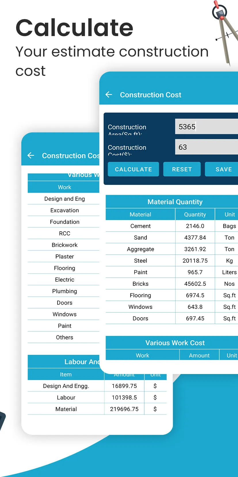 Construction Calculator | Indus Appstore | Screenshot