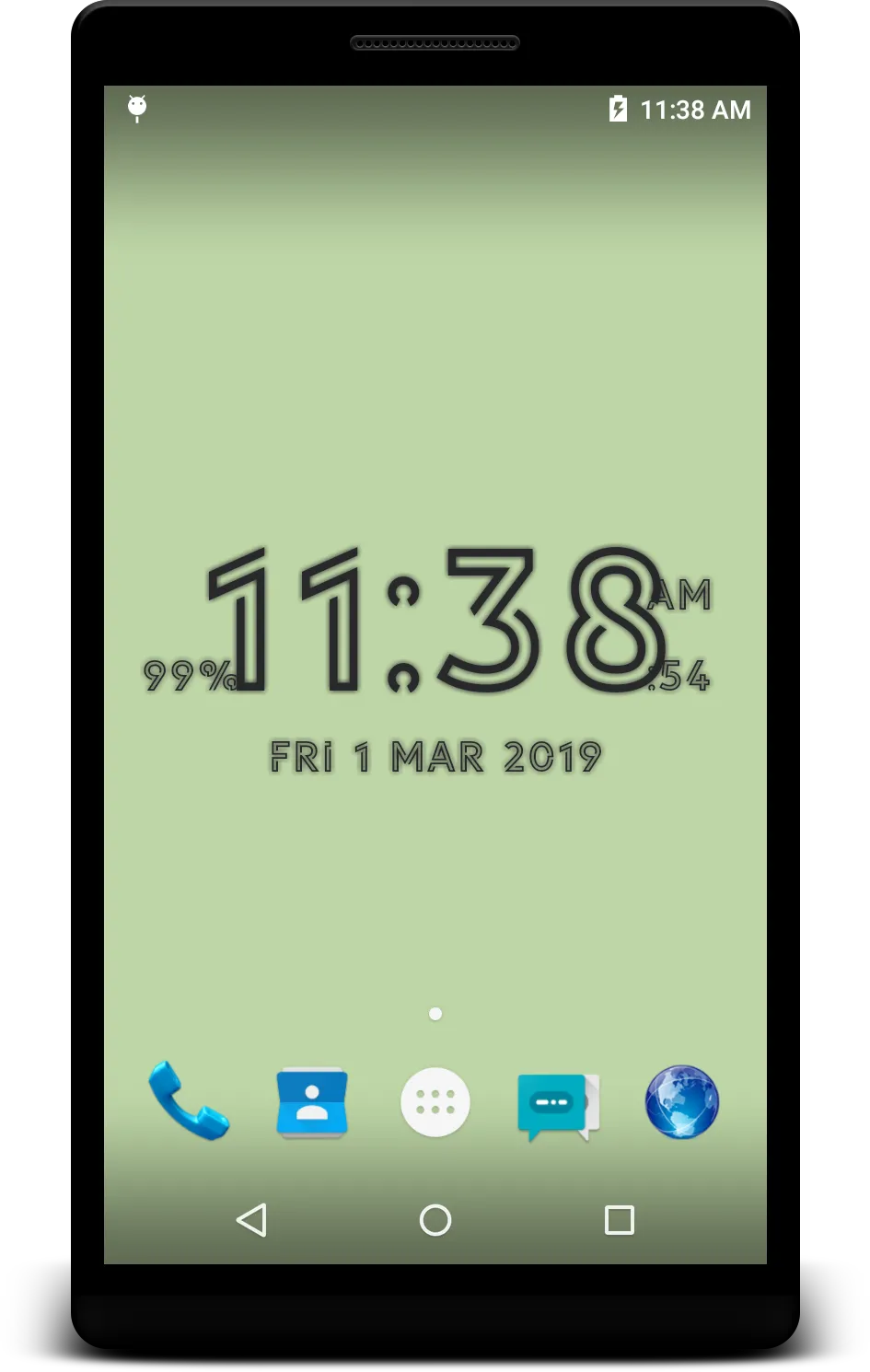 Digital Clock live wallpaper | Indus Appstore | Screenshot