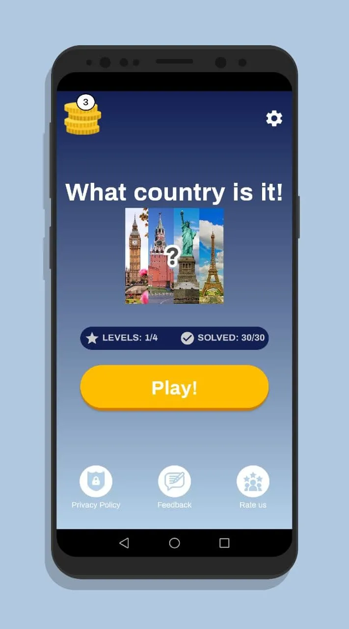 Guess the country. Quiz fan | Indus Appstore | Screenshot