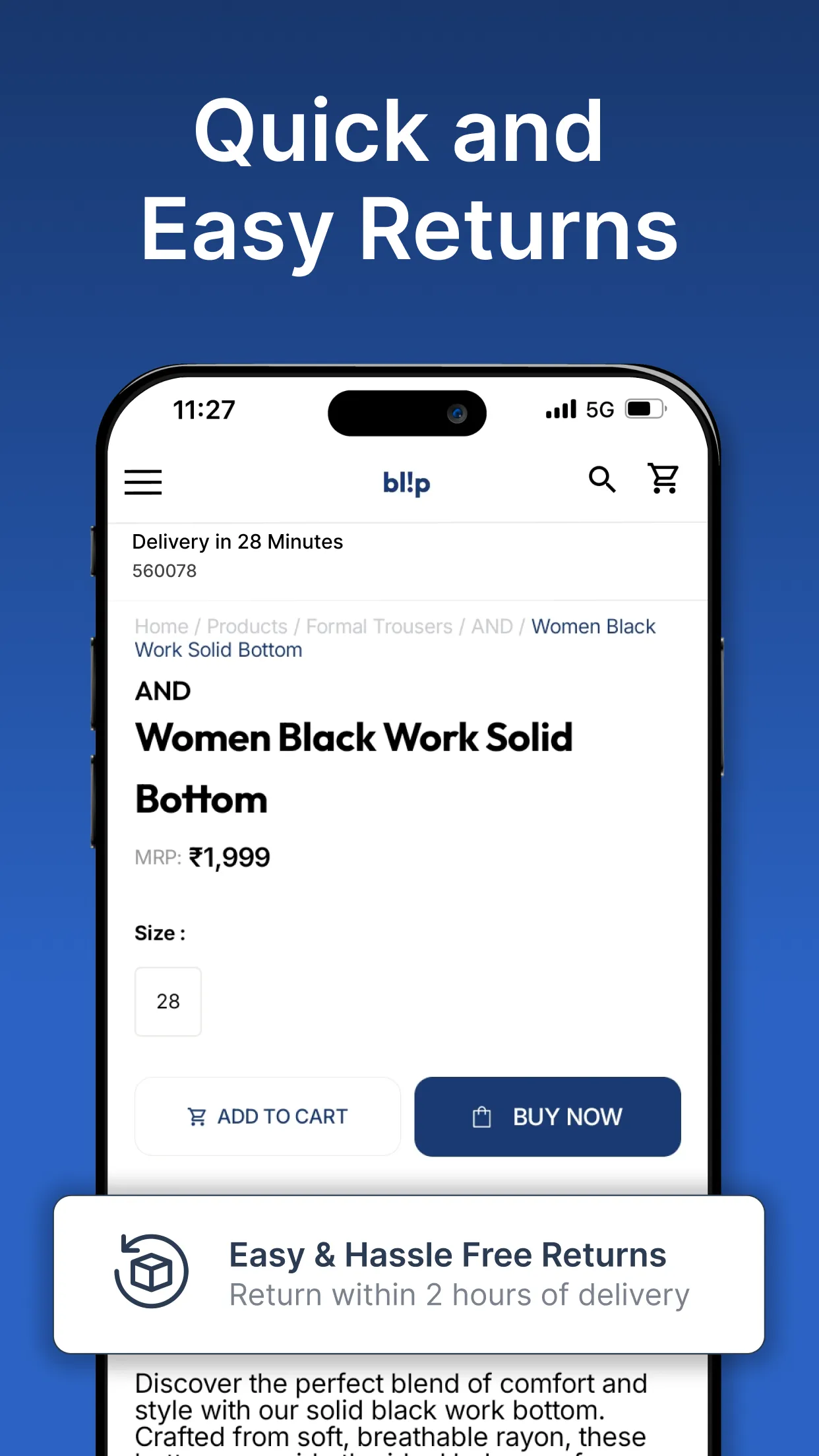Blip – Fashion in 30 Minutes | Indus Appstore | Screenshot