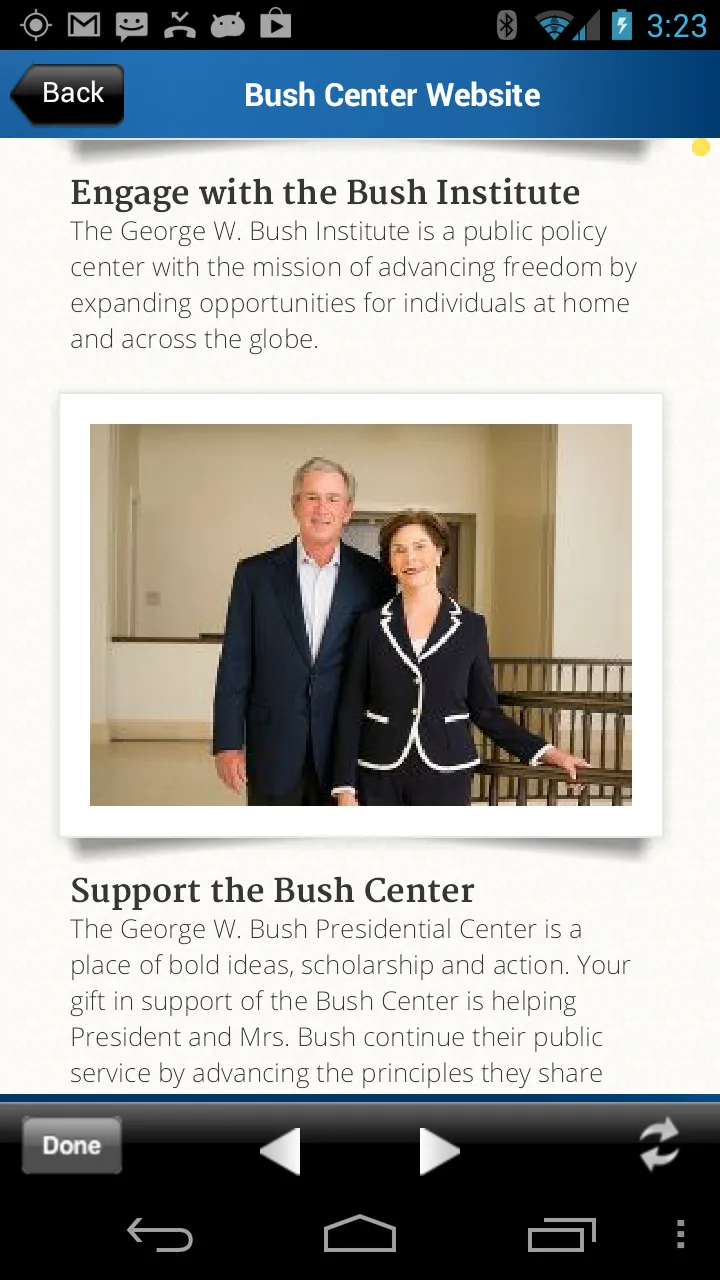 George W. Bush Center | Indus Appstore | Screenshot