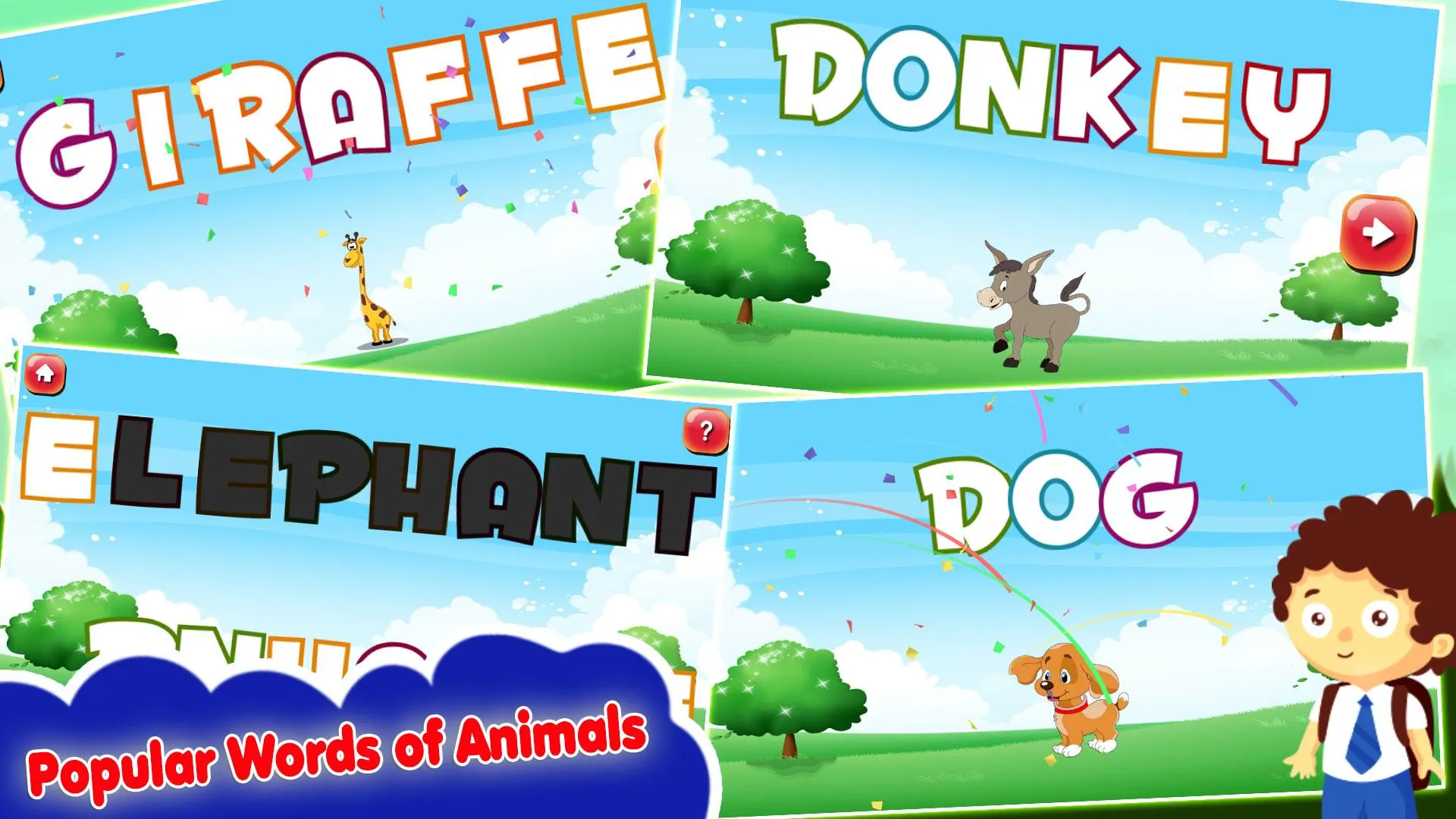 kids Spelling Practice Animals | Indus Appstore | Screenshot