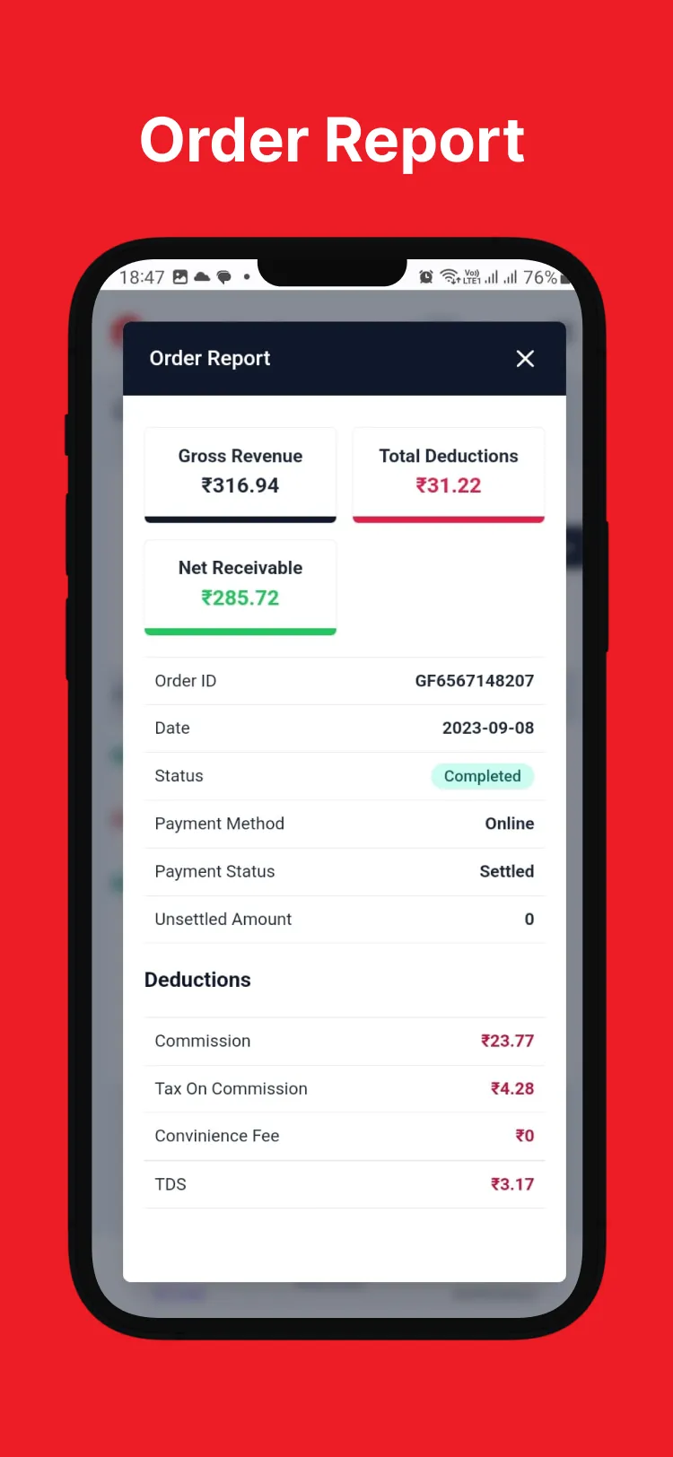 FalconsAI: ONDC Network Seller | Indus Appstore | Screenshot