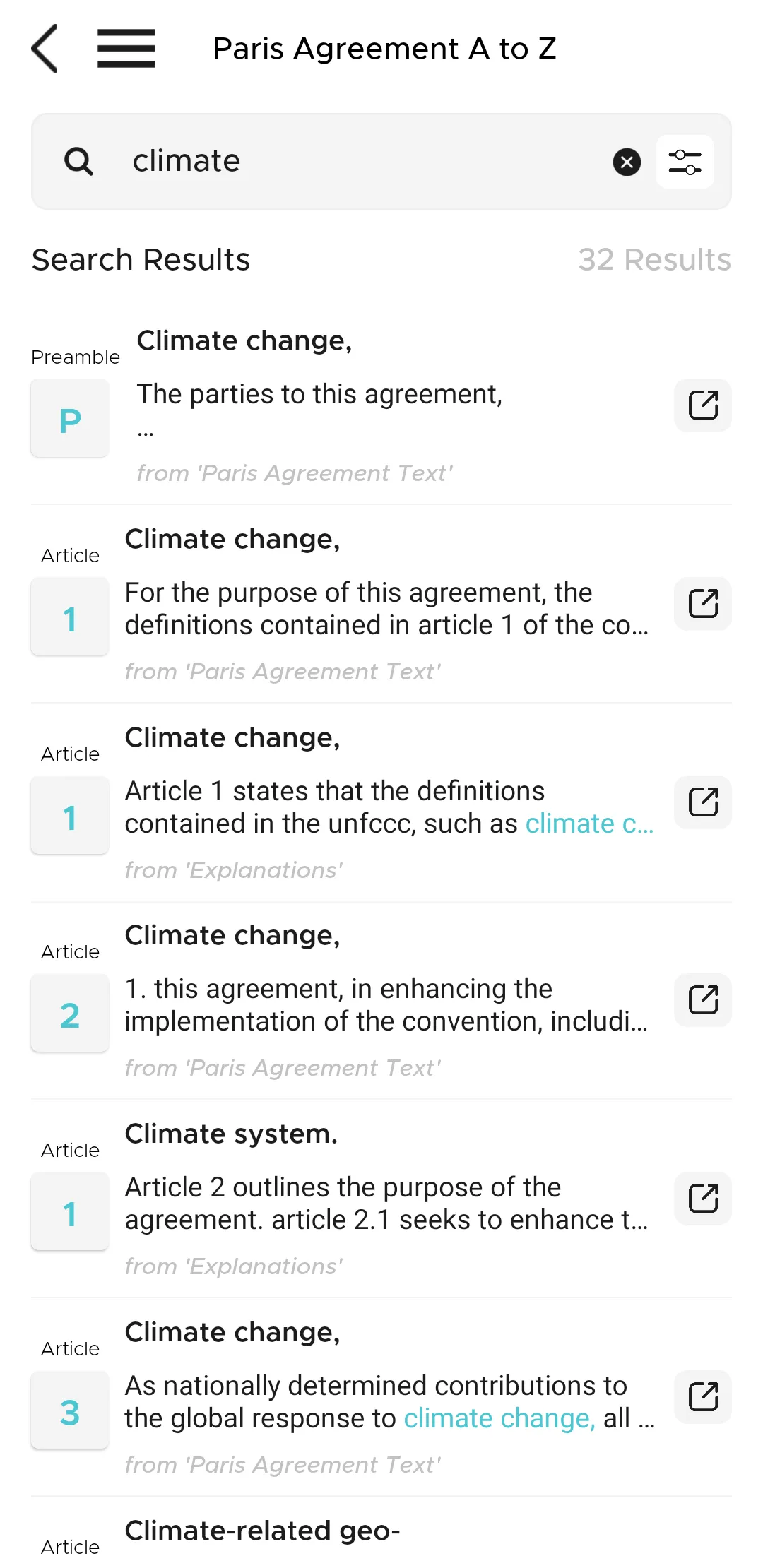 Paris Agreement A to Z | Indus Appstore | Screenshot