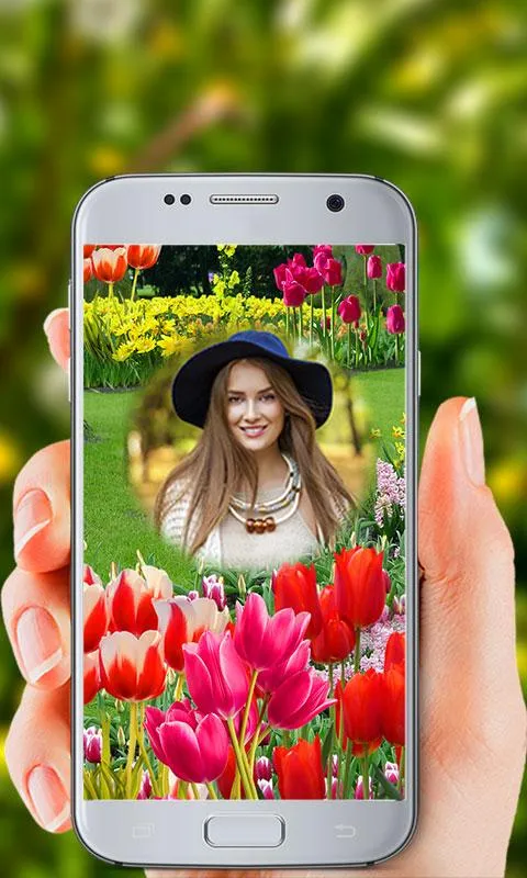 Tulip Flower Photo Frames | Indus Appstore | Screenshot