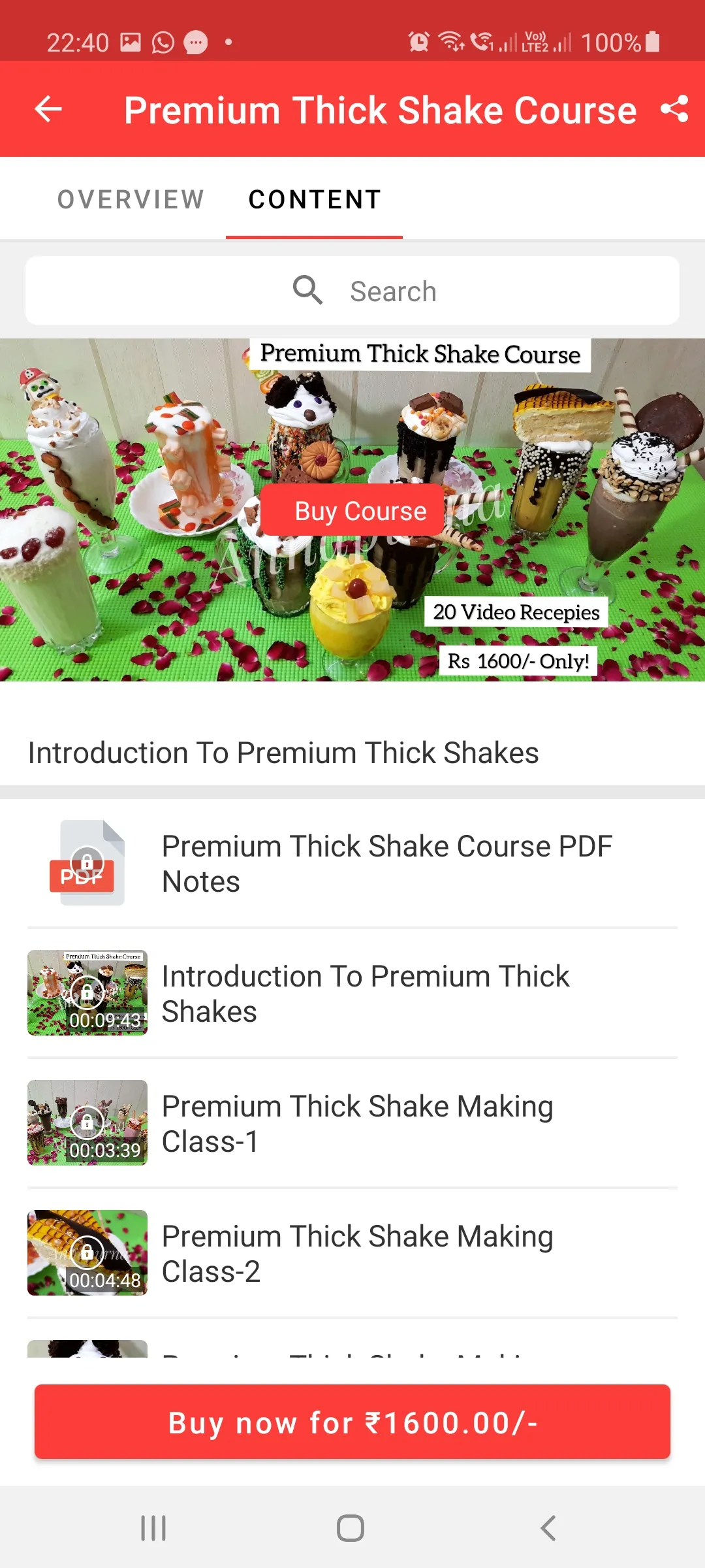 Annapurna Cooking Classes | Indus Appstore | Screenshot