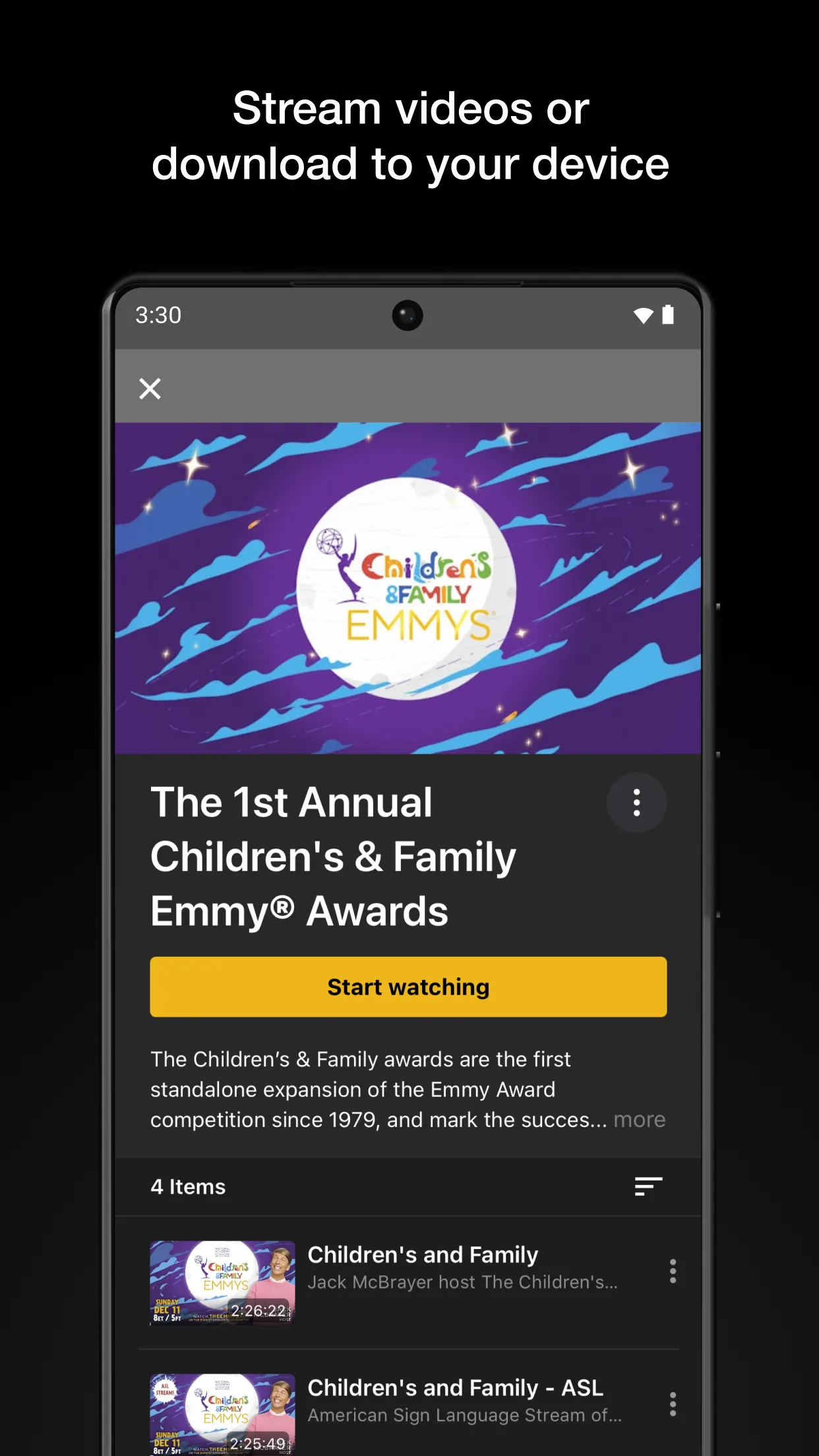 The Emmys | Indus Appstore | Screenshot