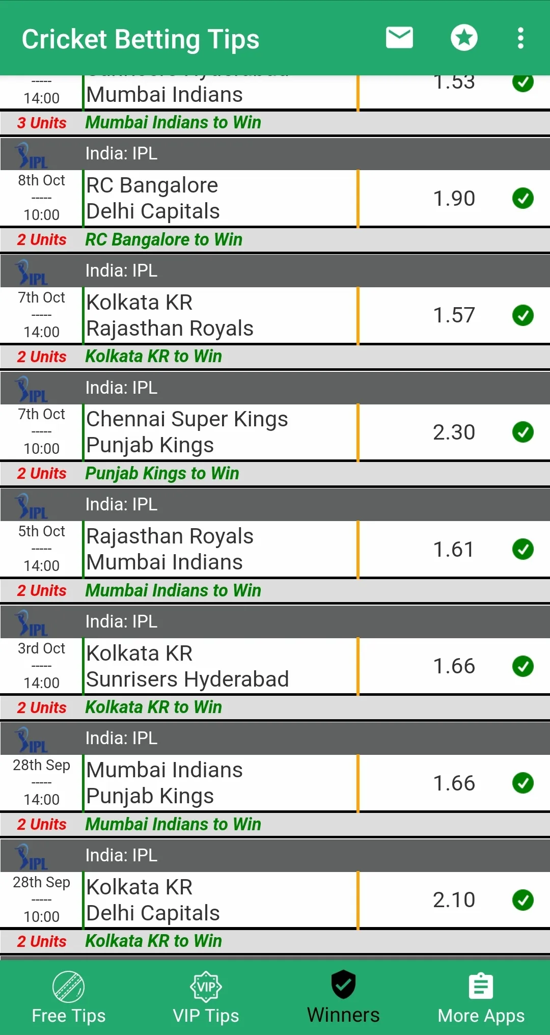 VIP Betting Tips - Cricket | Indus Appstore | Screenshot