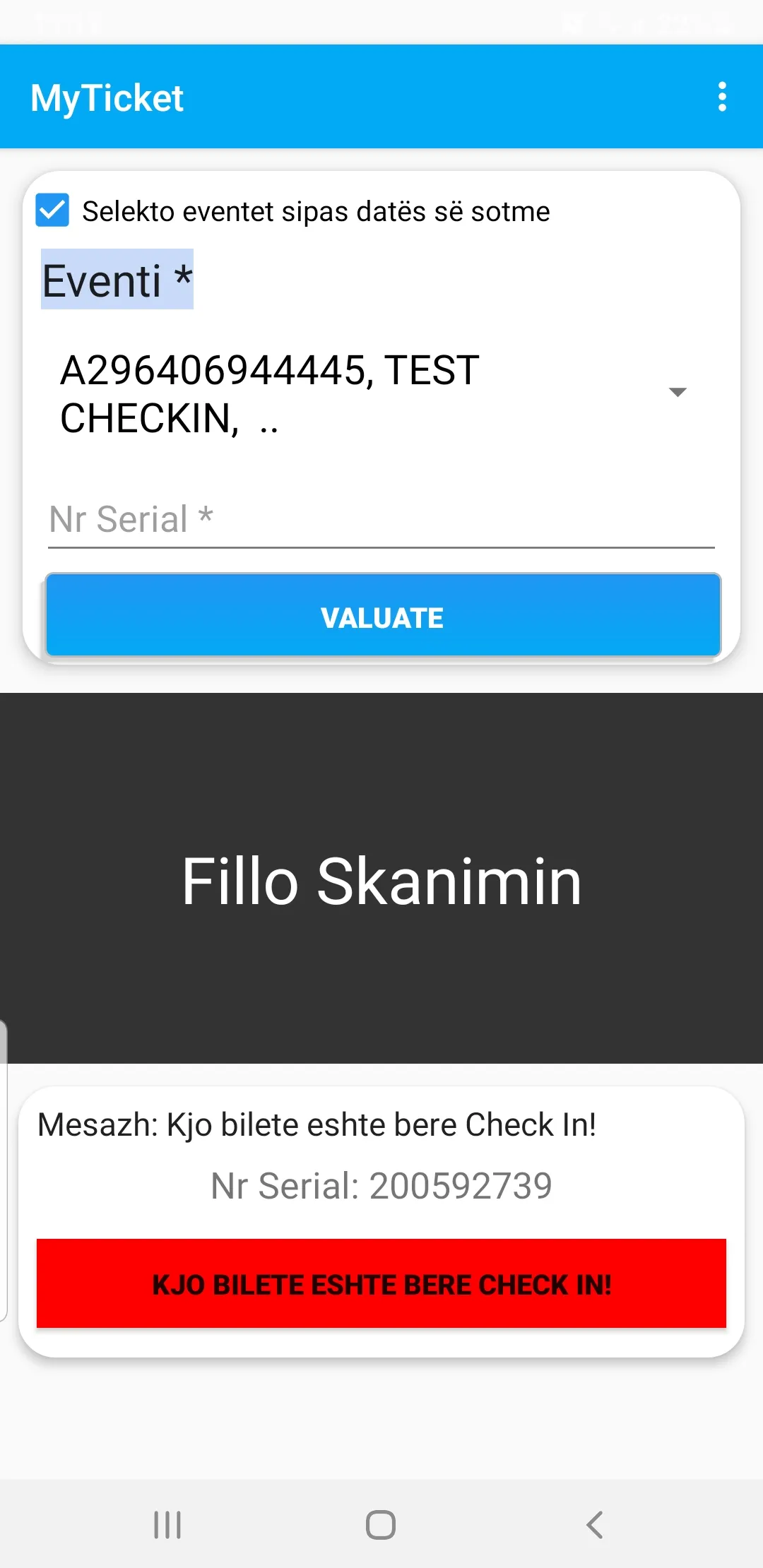 MyTicket Albania | Indus Appstore | Screenshot