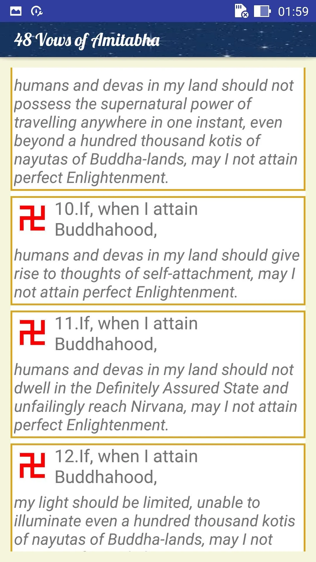 48 Vows of Amitabha | Indus Appstore | Screenshot