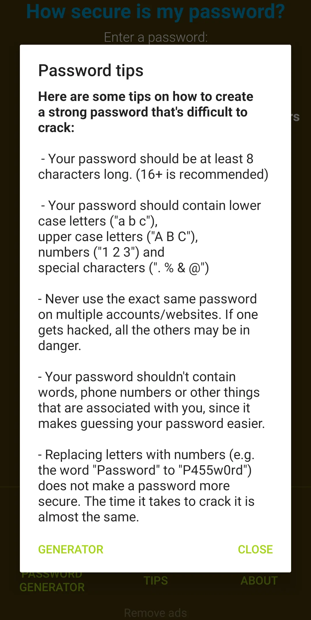 How Secure Is My Password? | Indus Appstore | Screenshot