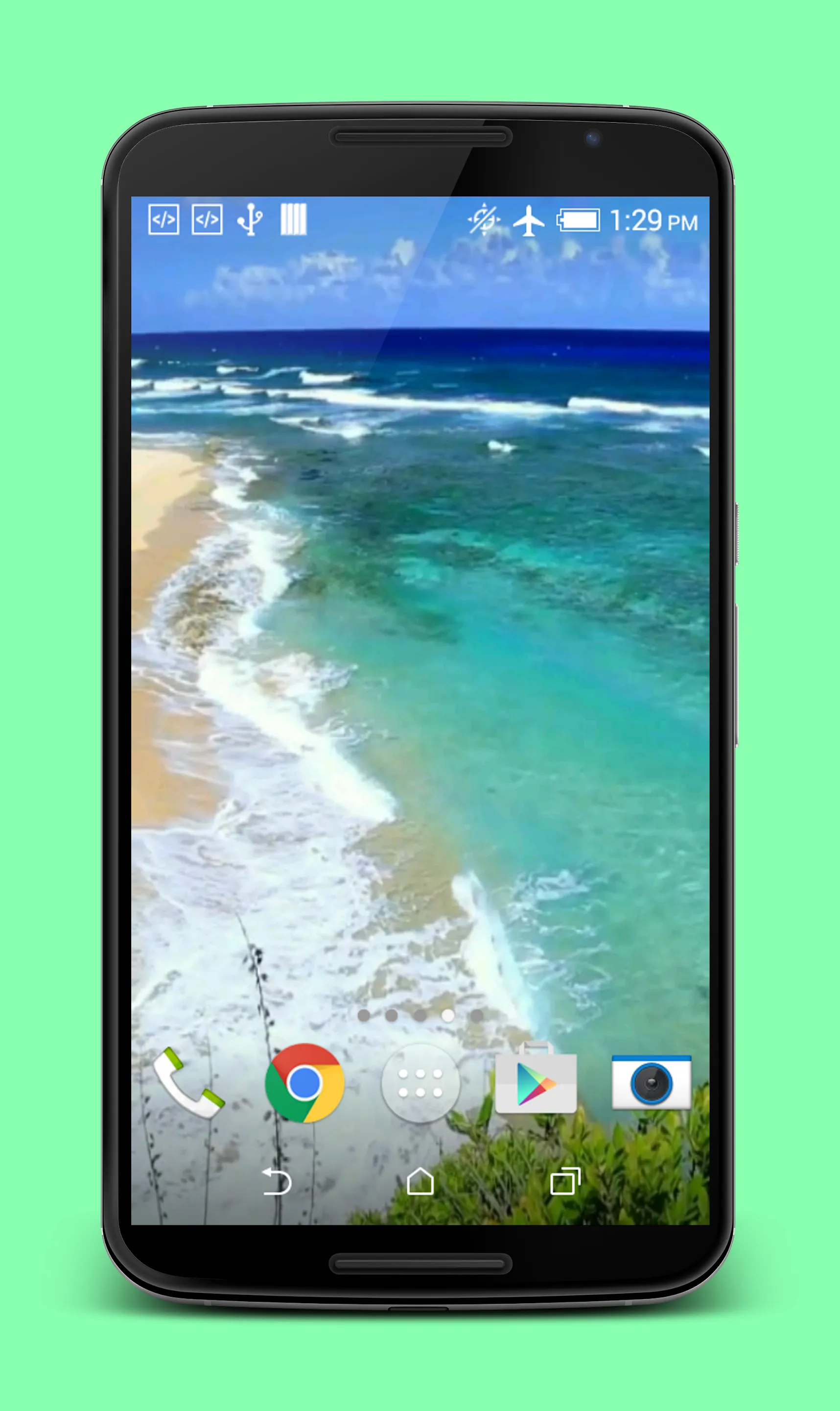 Waves on Beach Live Wallpaper | Indus Appstore | Screenshot