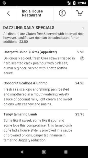 India House Restaurant | Indus Appstore | Screenshot