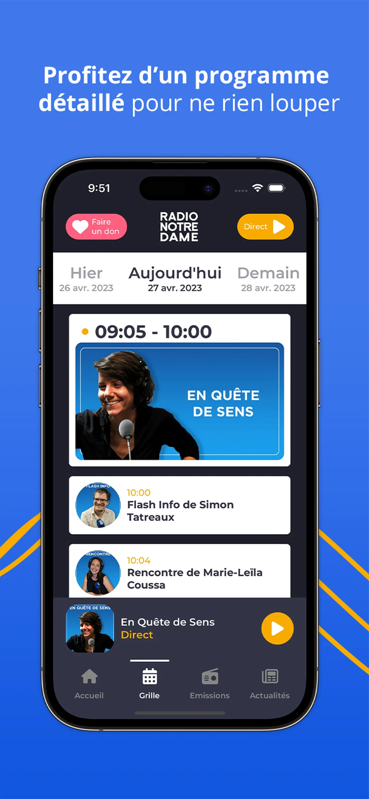 Radio Notre Dame - 100.7 FM | Indus Appstore | Screenshot