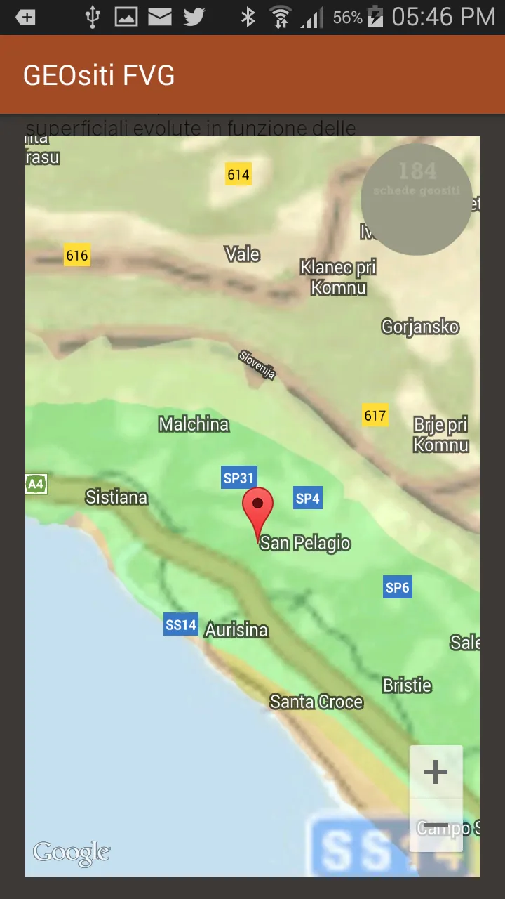 GEOsiti  Friuli Venezia Giulia | Indus Appstore | Screenshot