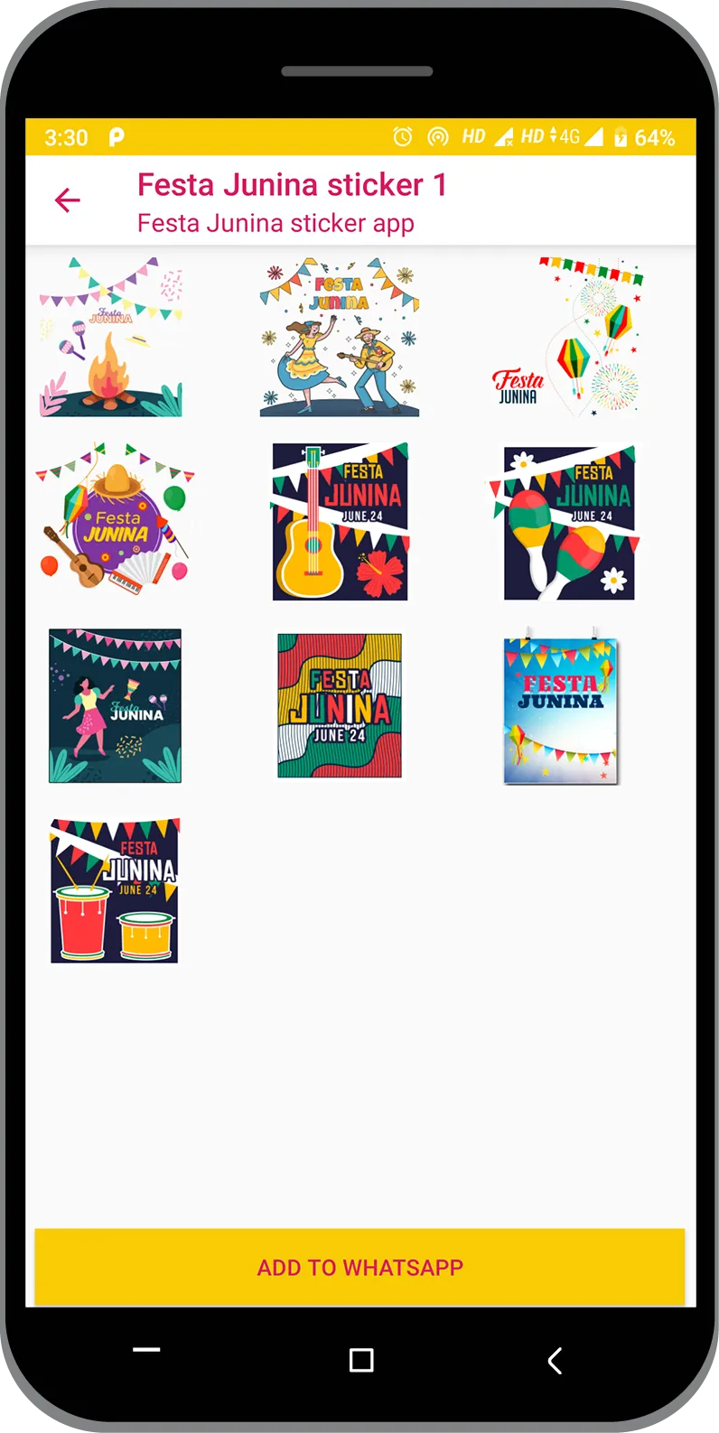 Festa Junina Sticker 2022 | Indus Appstore | Screenshot