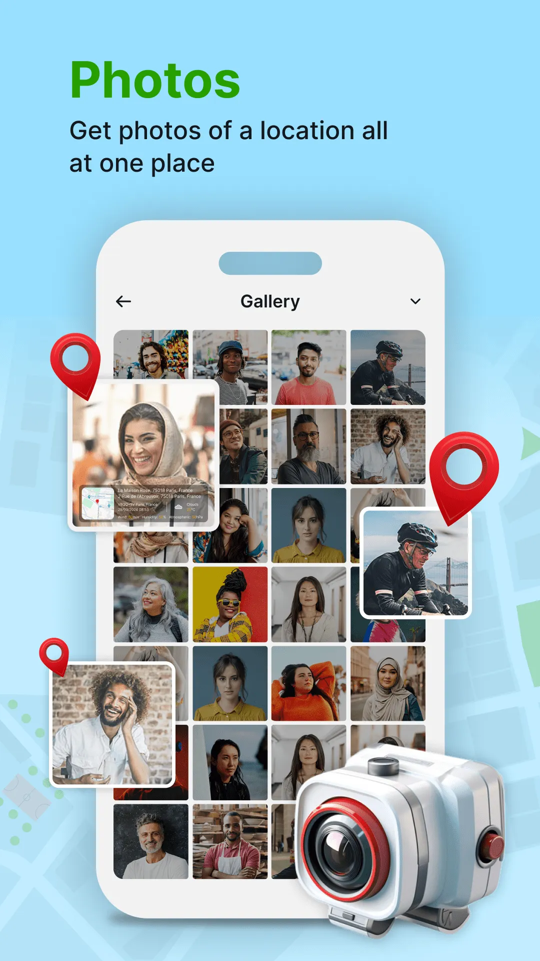 GPS Geotag Photos & Camera Map | Indus Appstore | Screenshot