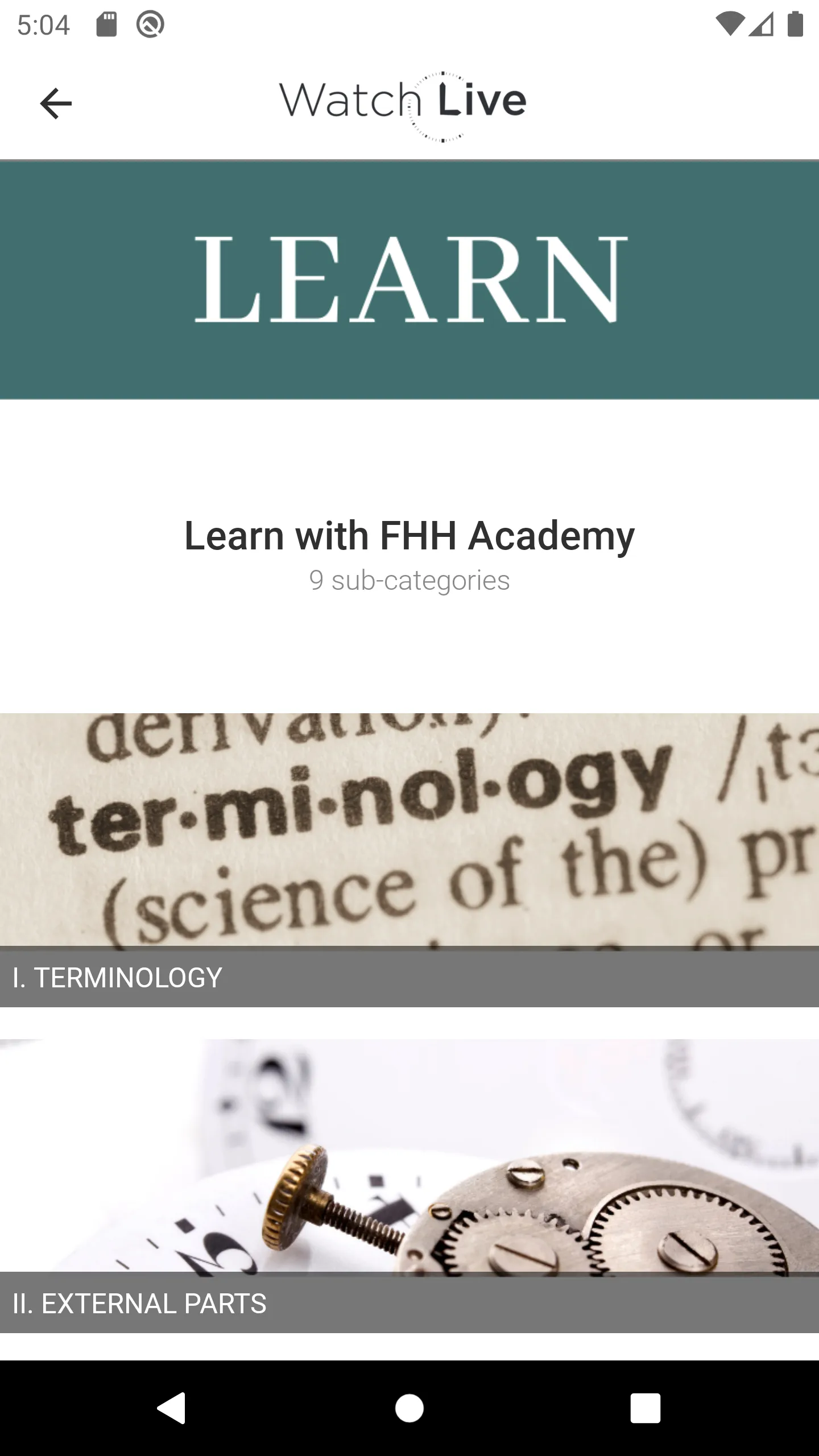 Watch Live - FHH Academy | Indus Appstore | Screenshot