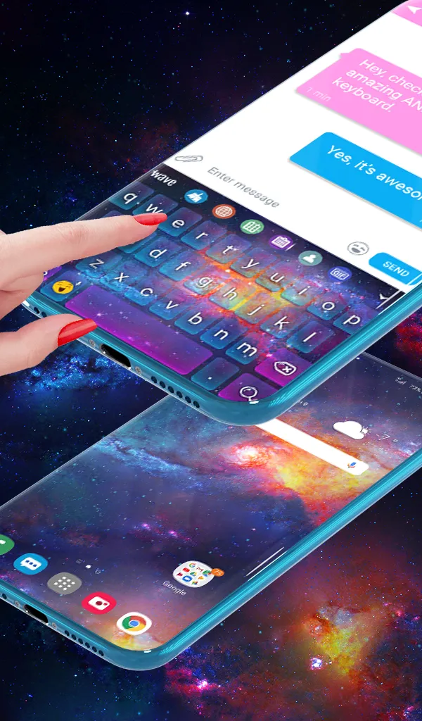 Stars Galaxy Wallpaper Theme | Indus Appstore | Screenshot