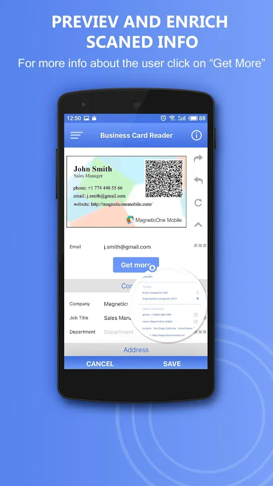 Business Card Reader Multi CRM | Indus Appstore | Screenshot