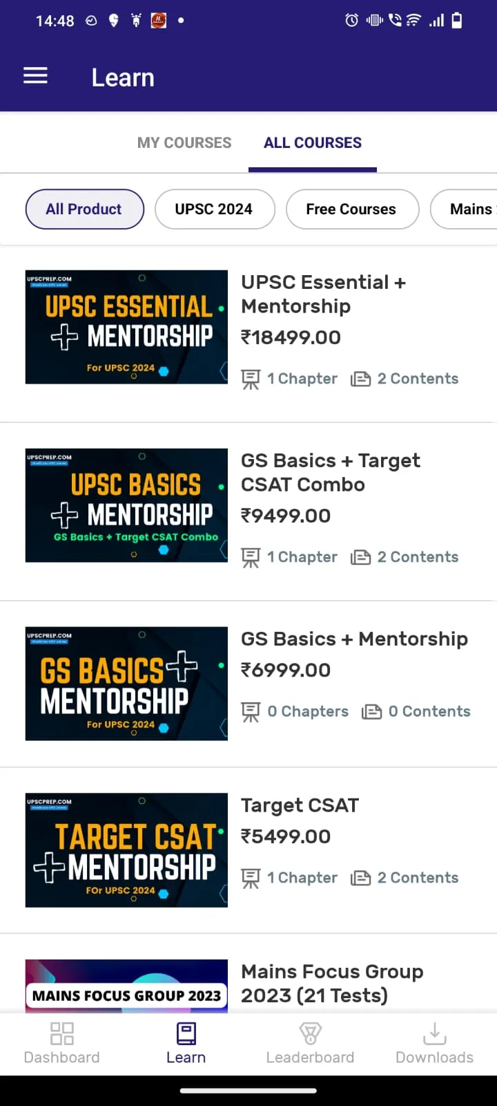 UPSCprep.com | Indus Appstore | Screenshot