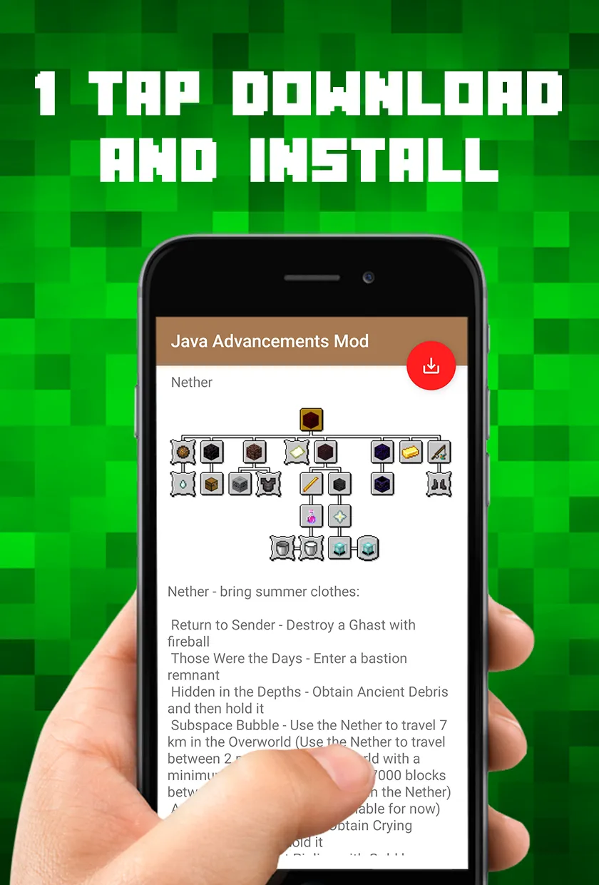 Java Advancements Mod | Indus Appstore | Screenshot