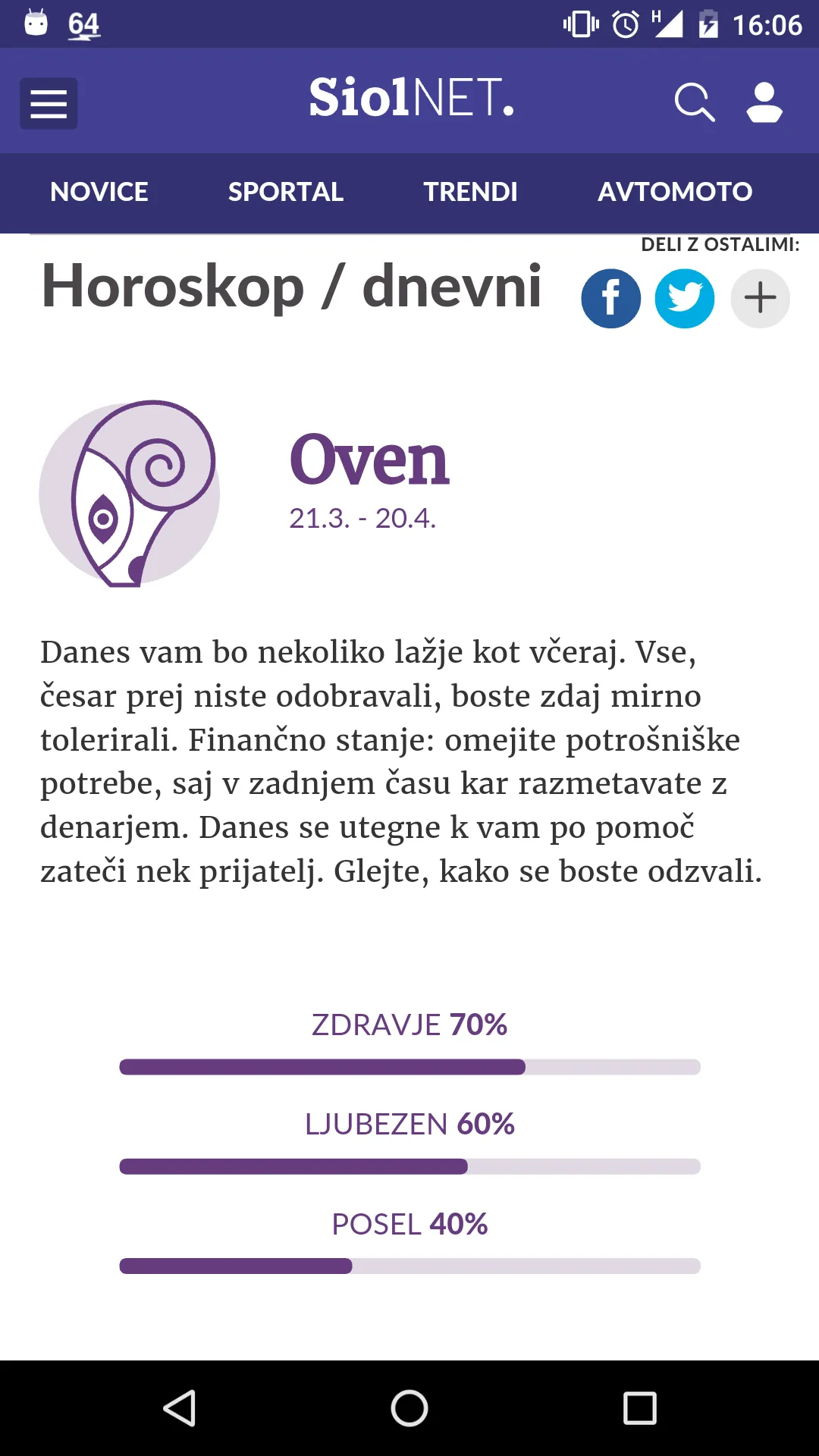 Siol.net | Indus Appstore | Screenshot