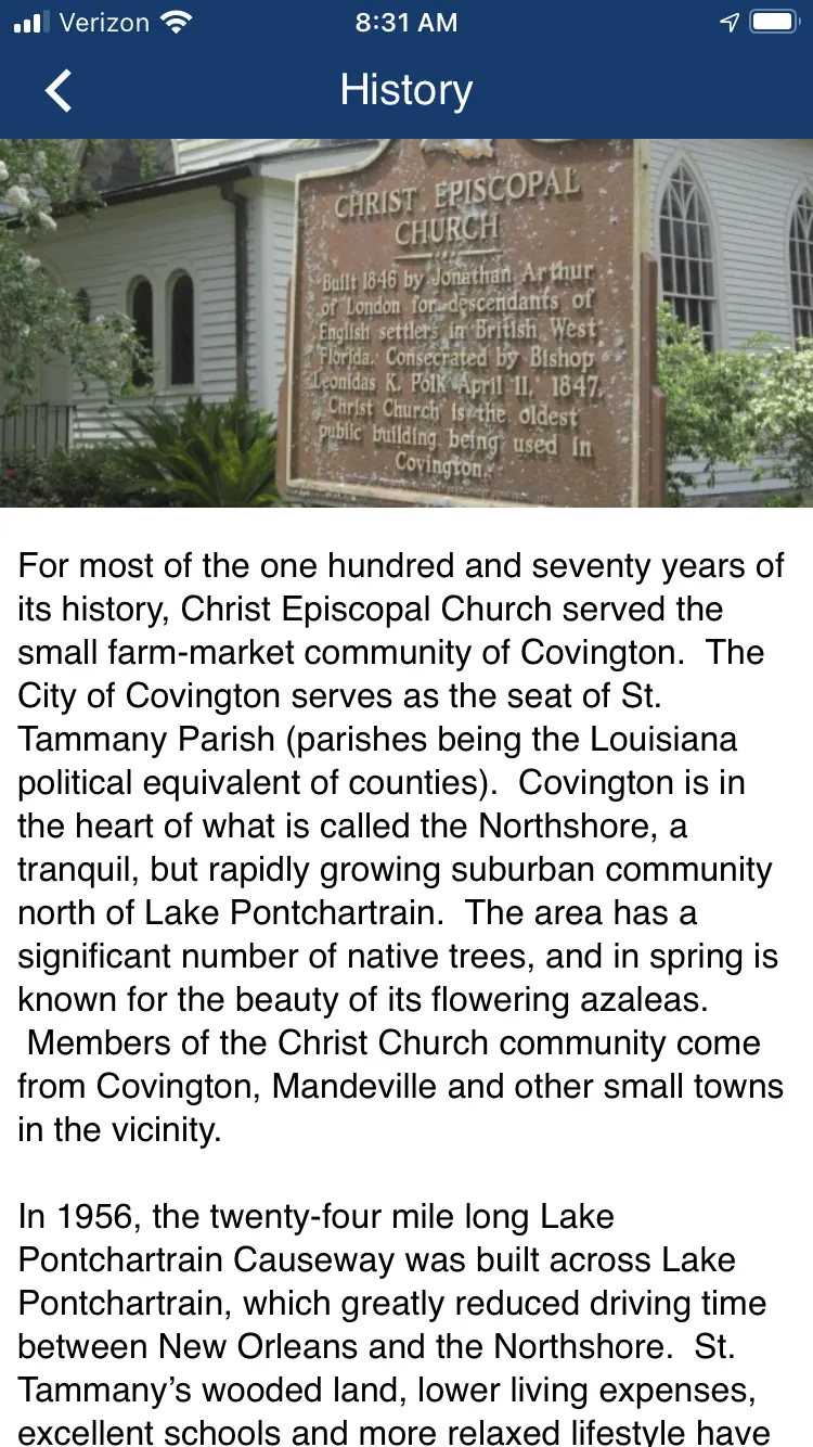 Christ Church - Covington, LA | Indus Appstore | Screenshot