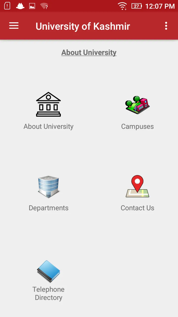 University of Kashmir (Officia | Indus Appstore | Screenshot