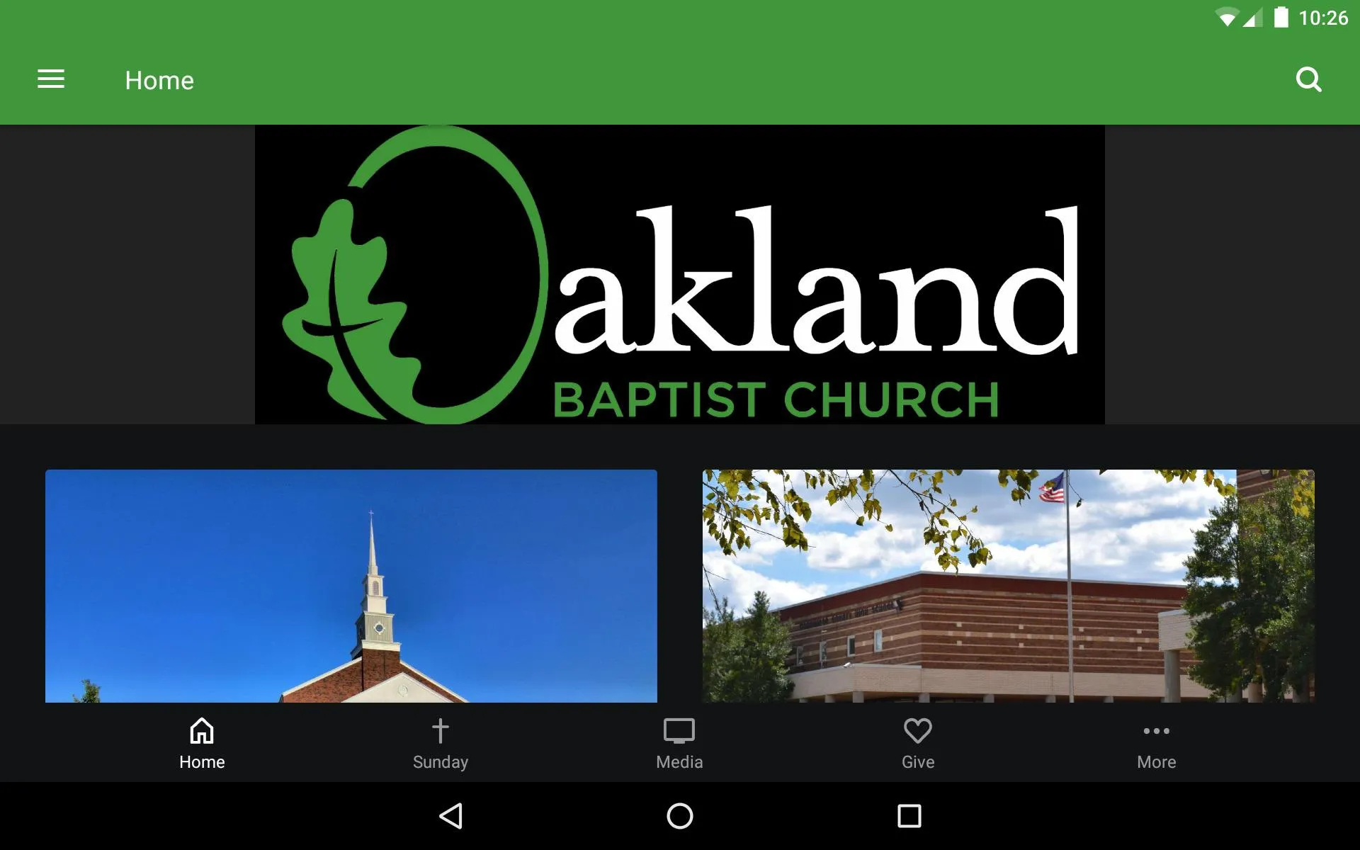 Oakland Baptist Church (OBC) | Indus Appstore | Screenshot