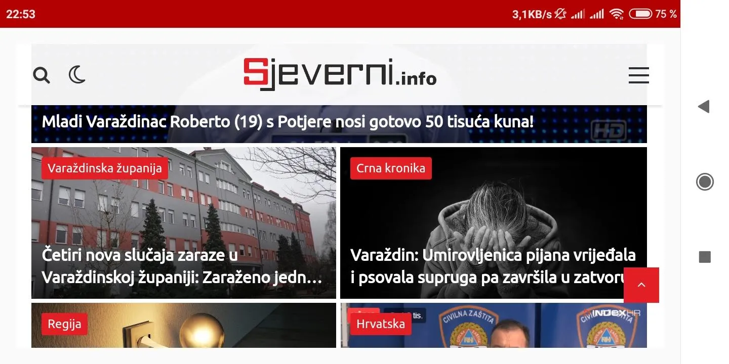 Sjeverni.info - news portal RE | Indus Appstore | Screenshot