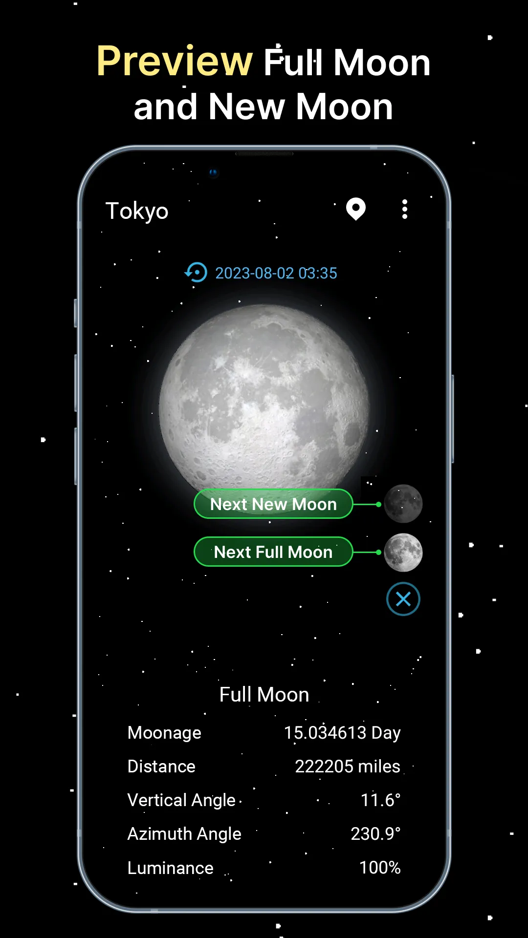 Moon Phase Calendar | Indus Appstore | Screenshot