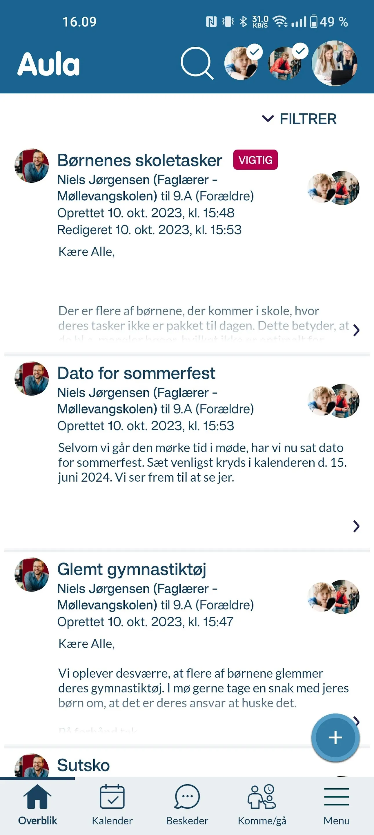 Aula for forældre og elever | Indus Appstore | Screenshot