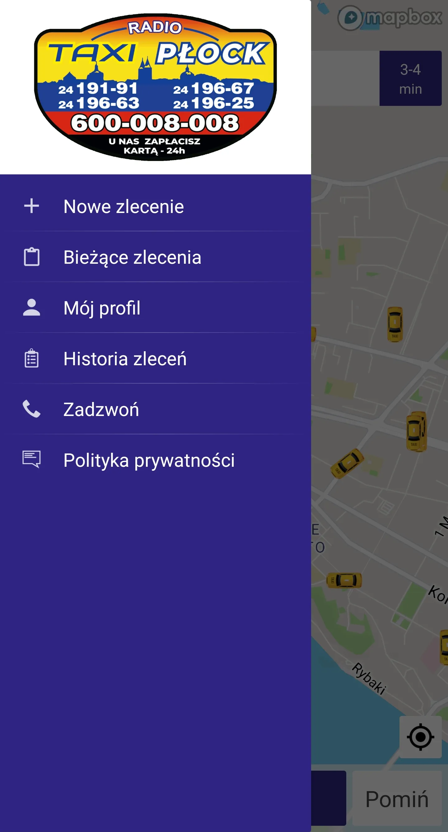 Radio Taxi Płock | Indus Appstore | Screenshot