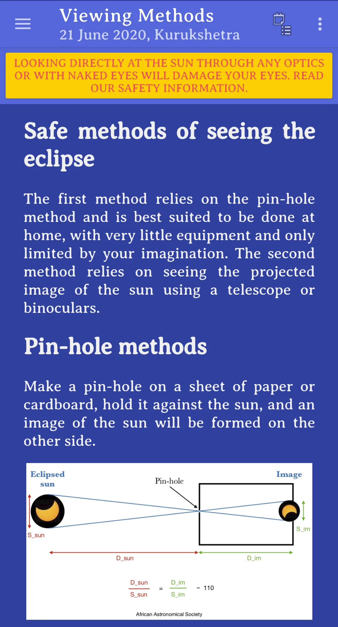 Solar Eclipse | Indus Appstore | Screenshot