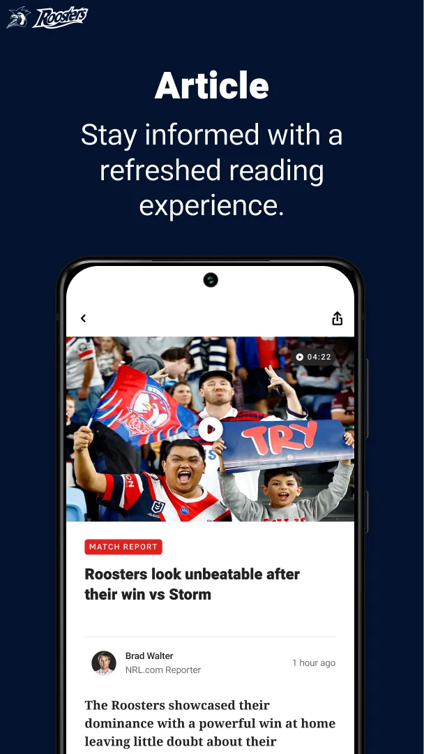 Sydney Roosters | Indus Appstore | Screenshot