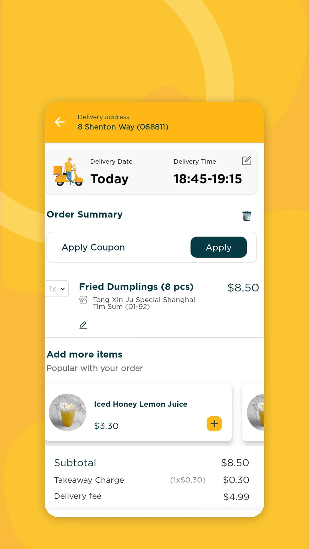 WhyQ Shiok Hawker Delivery | Indus Appstore | Screenshot