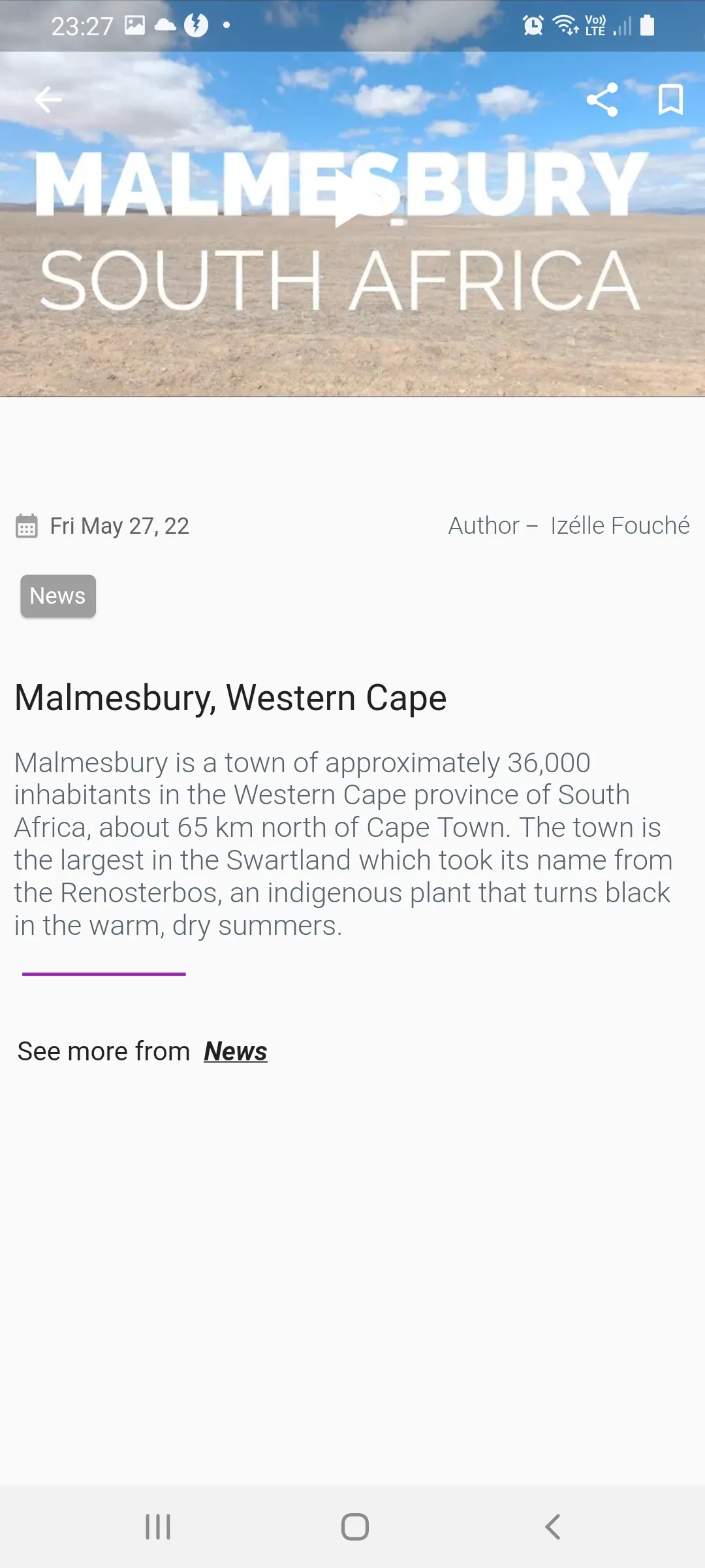 Swartland Joernaal | Indus Appstore | Screenshot