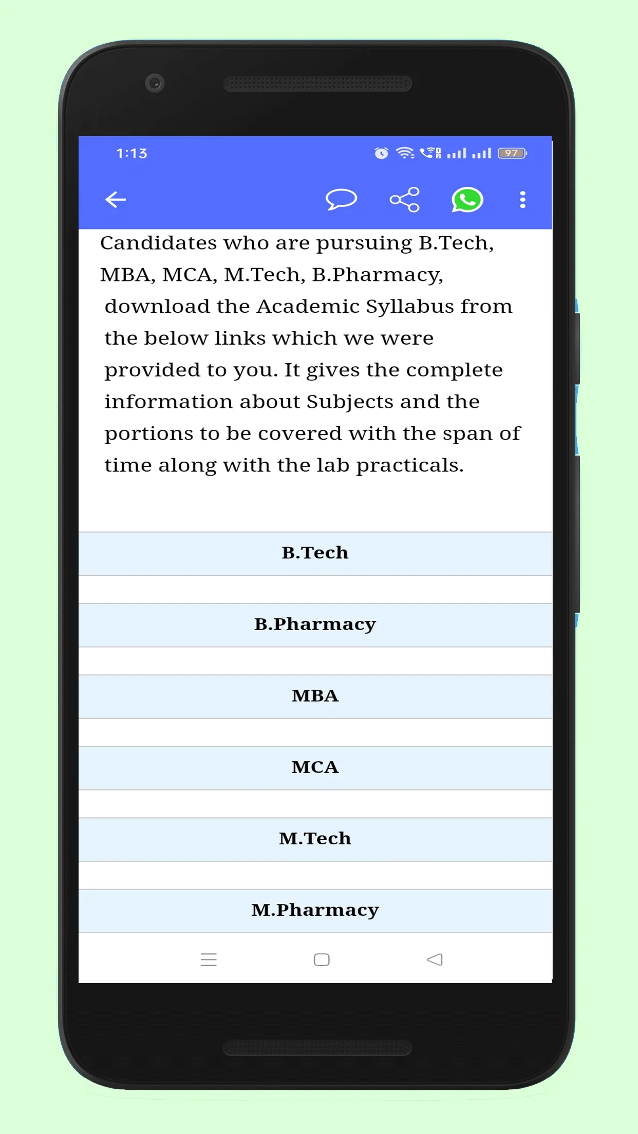 JNTU Fast Updates - University | Indus Appstore | Screenshot