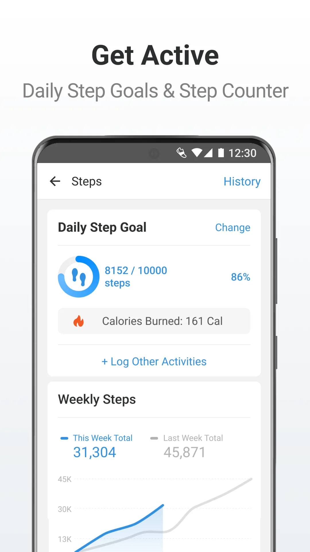 Pacer Pedometer & Step Counter | Indus Appstore | Screenshot