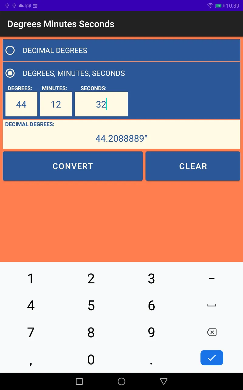 Degrees Minutes Seconds | Indus Appstore | Screenshot