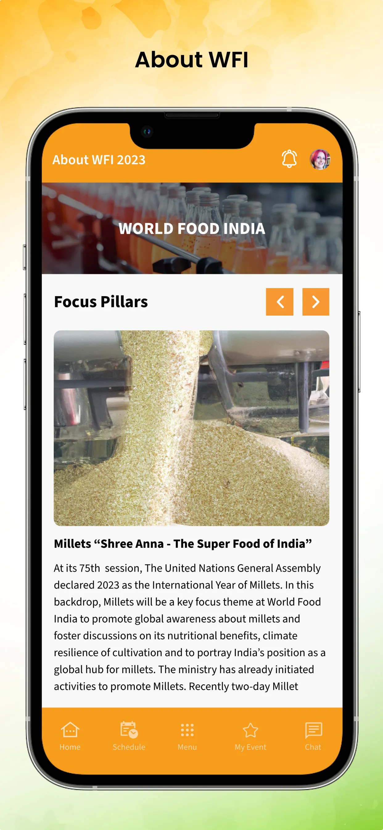 WORLD FOOD INDIA 2023 | Indus Appstore | Screenshot