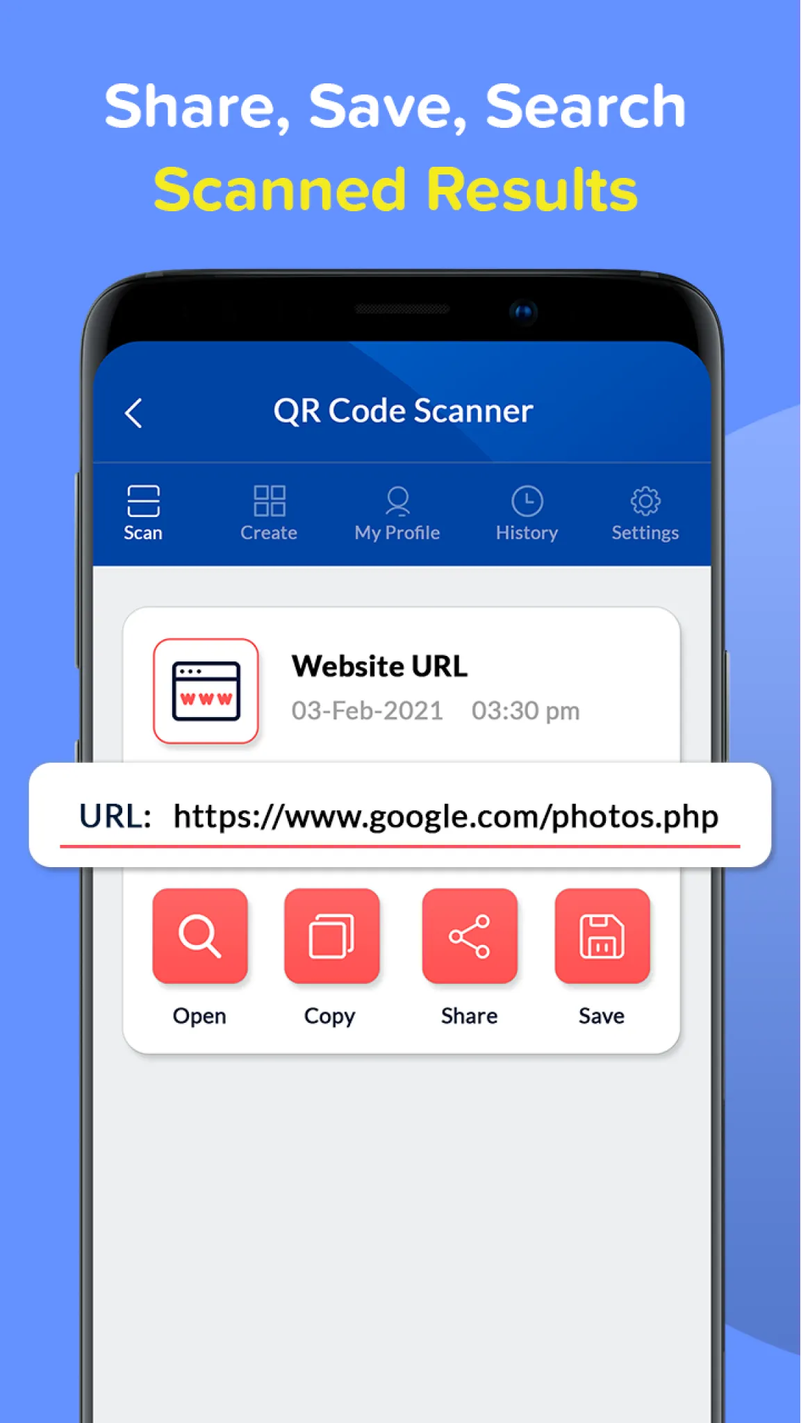 QR scanner - Barcode reader | Indus Appstore | Screenshot