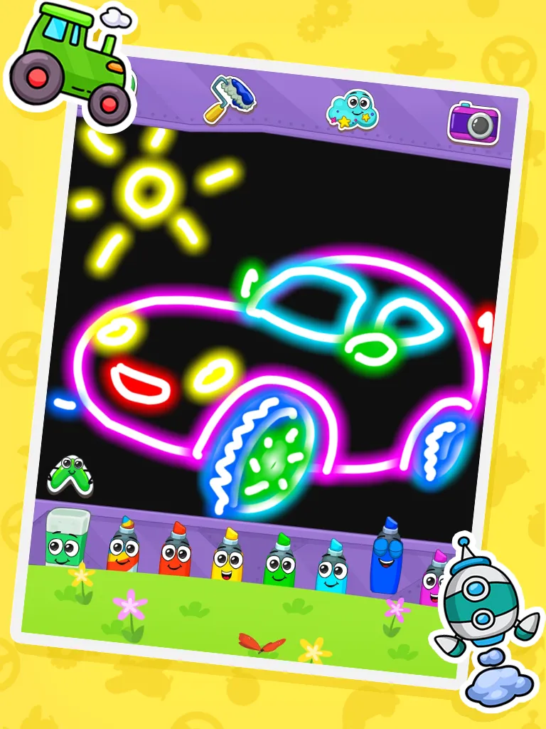 Coloring book: Transport | Indus Appstore | Screenshot