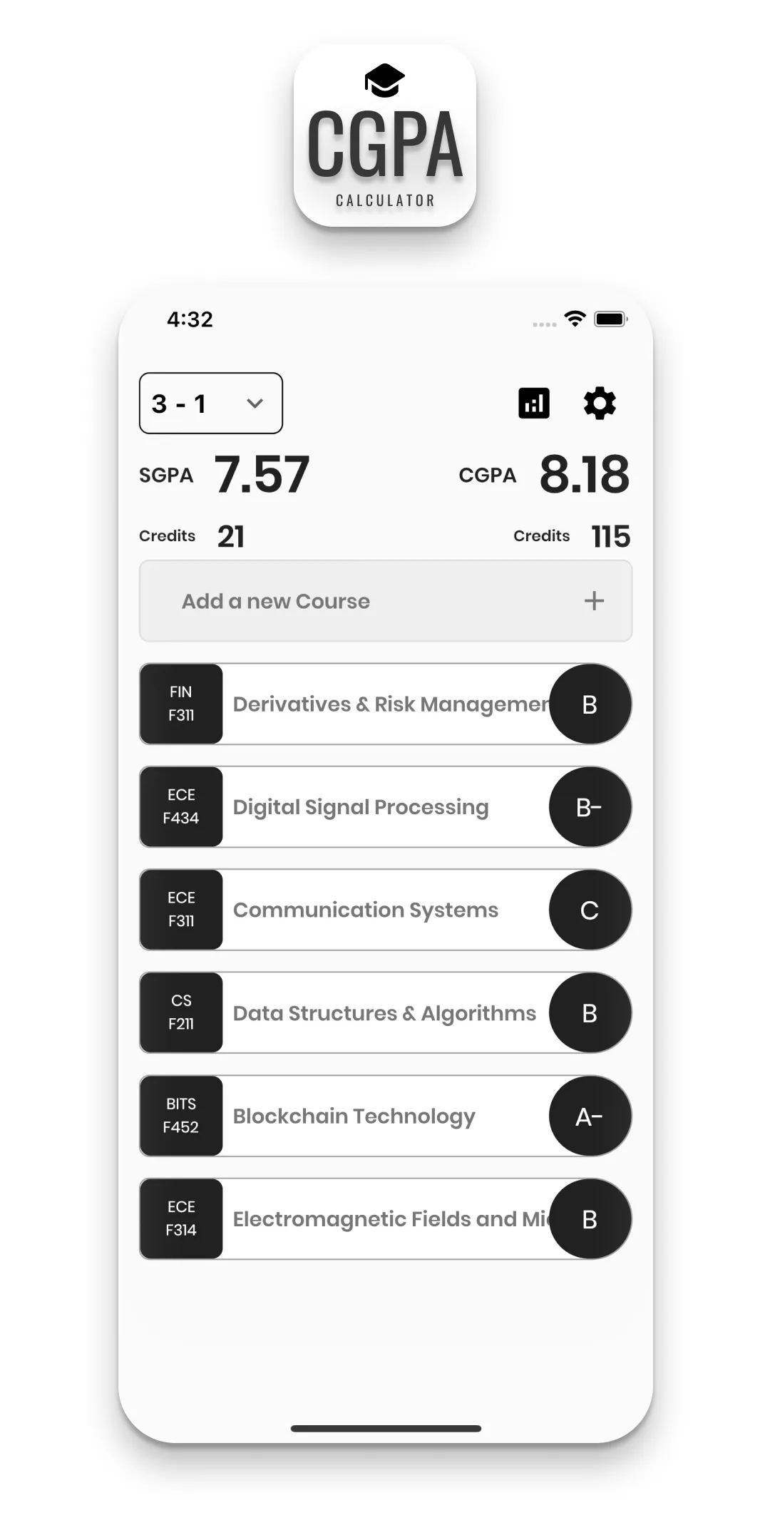 CGPA Calculator | Indus Appstore | Screenshot